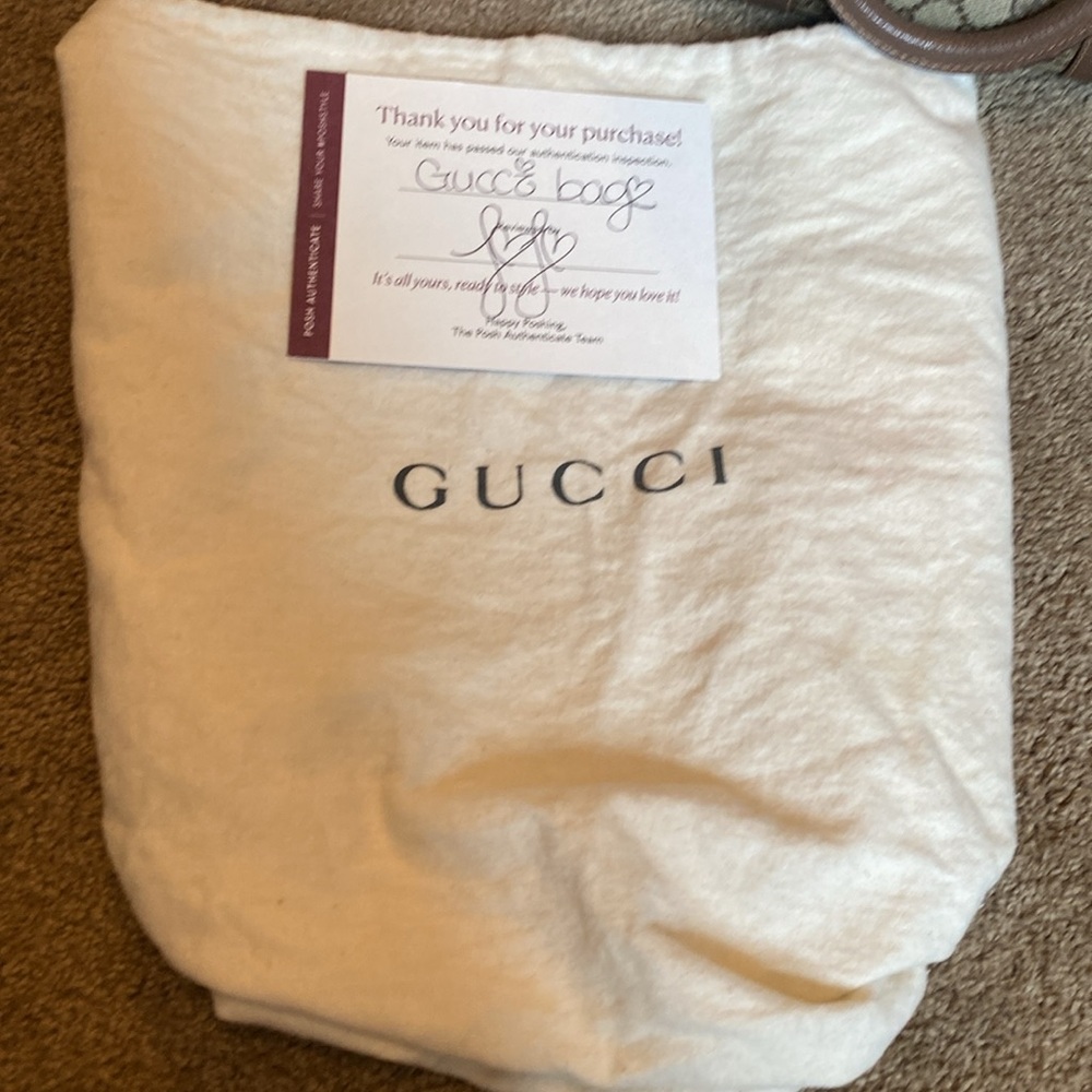 EUC Vintage Gucci Boston Satchel with Signature Stripe - Picture 9 of 9